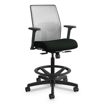 HON® Ignition 2.0 Ilira-stretch Mesh Back Task Stool, Supports 300 Lb, 23" To 32" Seat, Black Seat, Charcoal Back, Black Base freeshipping - TVN Wholesale